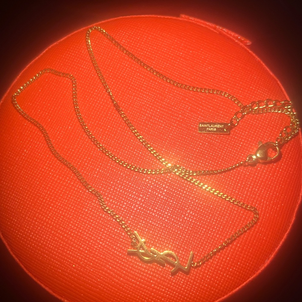 Saint Laurent Gold Chain Necklace